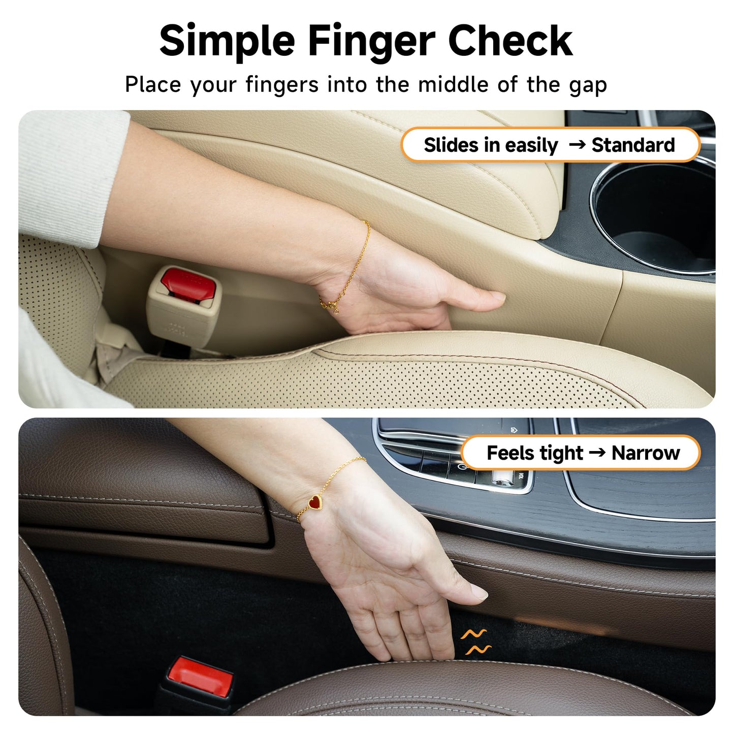 Givifive Universal Car Seat Gap Filler Set of 2
