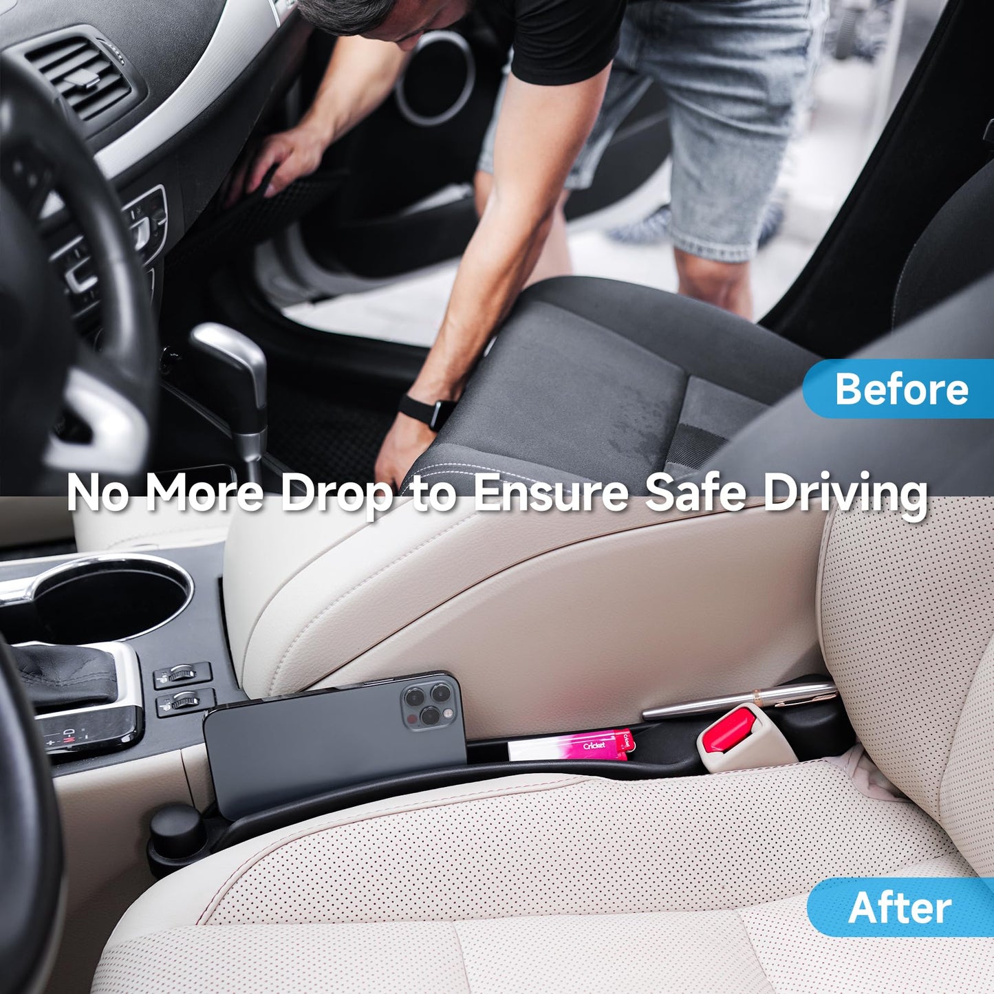 Givifive Universal Car Seat Gap Filler Set of 2